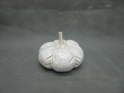 Glazed Ceramic Pumpkin Ornament detail page